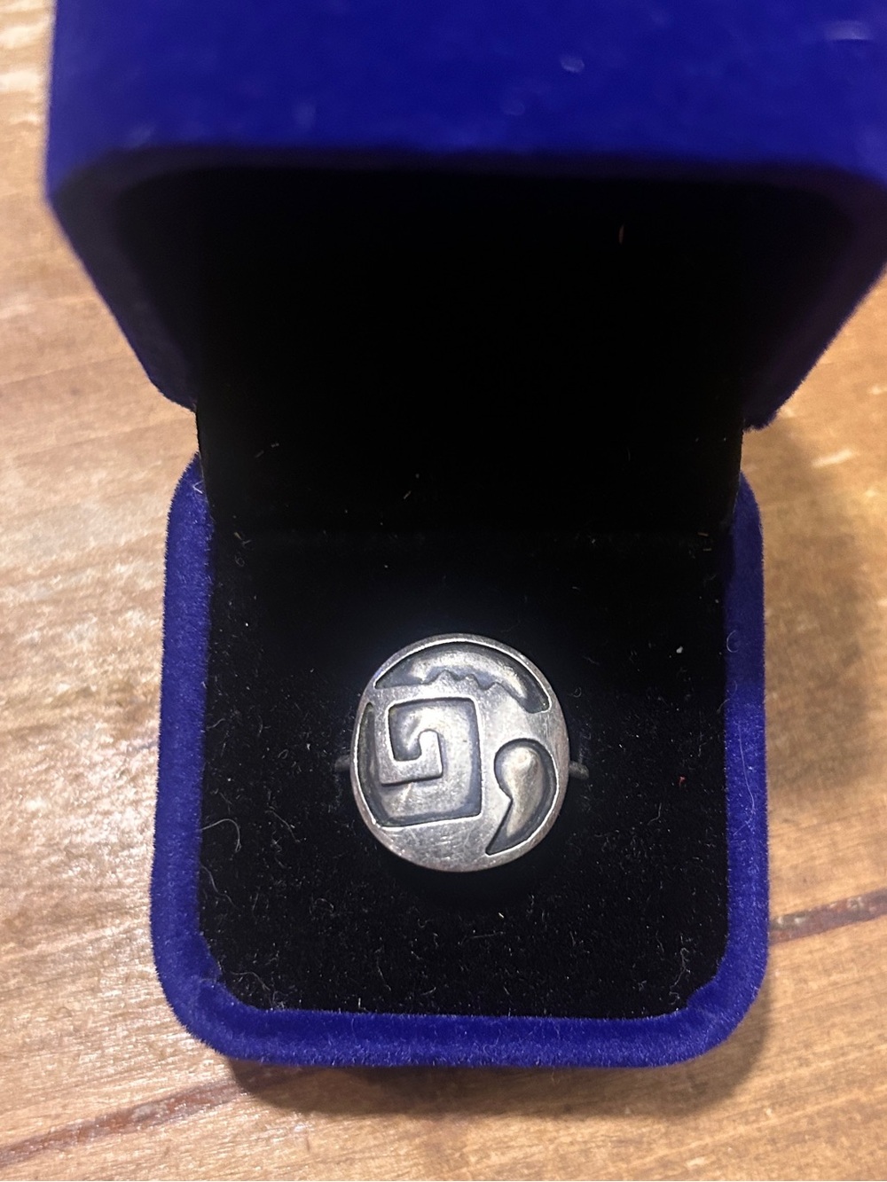 Sterling Silver Statement Ring with Abstract Swirl Design